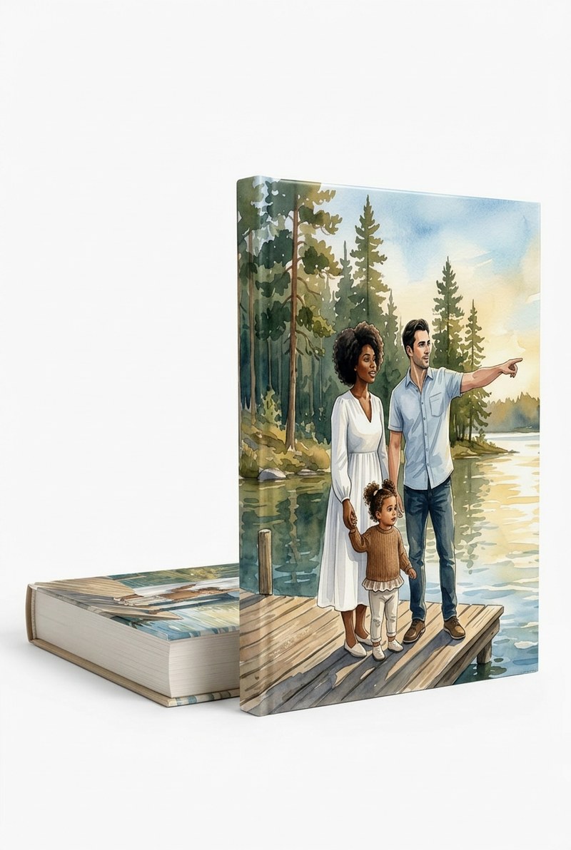 Small hardcover mockup