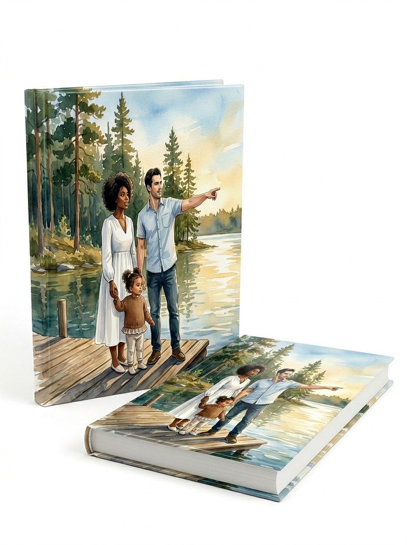 Large hardcover mockup